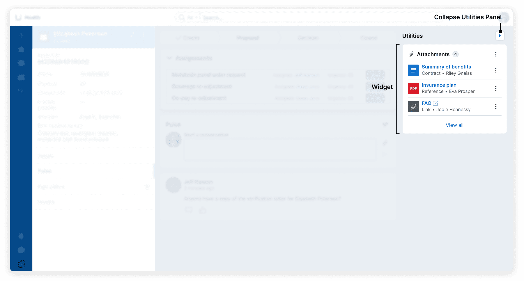 Case Utility panel breakdown