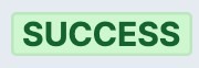 Status badge