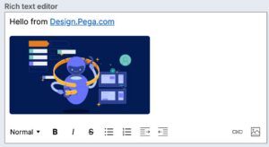 Rich text editor
