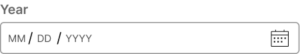 Date time input